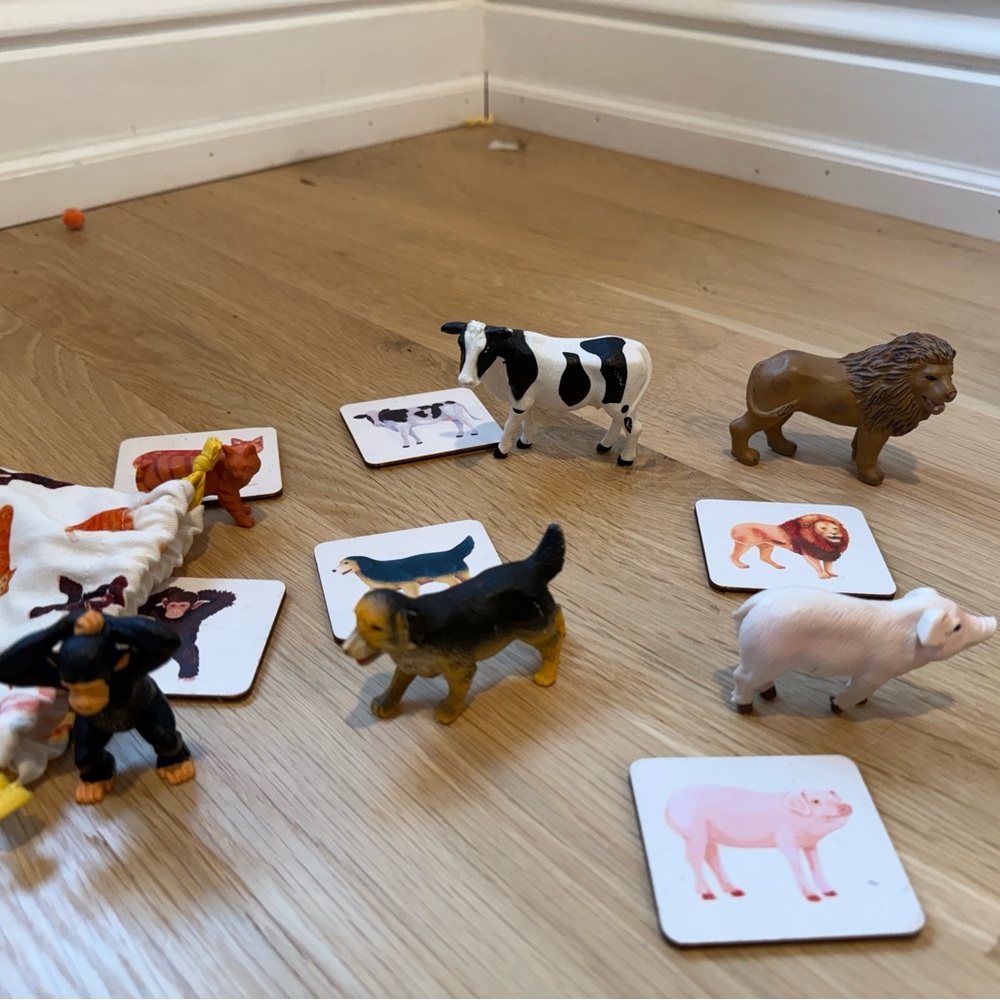 Lovevery - Animal Figurines and Cards Set